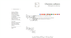 Desktop Screenshot of chemins-cathares.eu